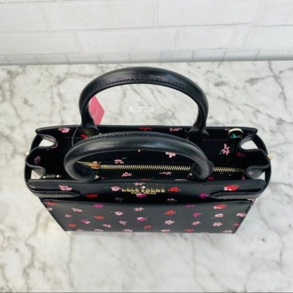 Kate Spade Ditsy Buds Floral Medium Satchel Crossbody - Picture 4 of 8